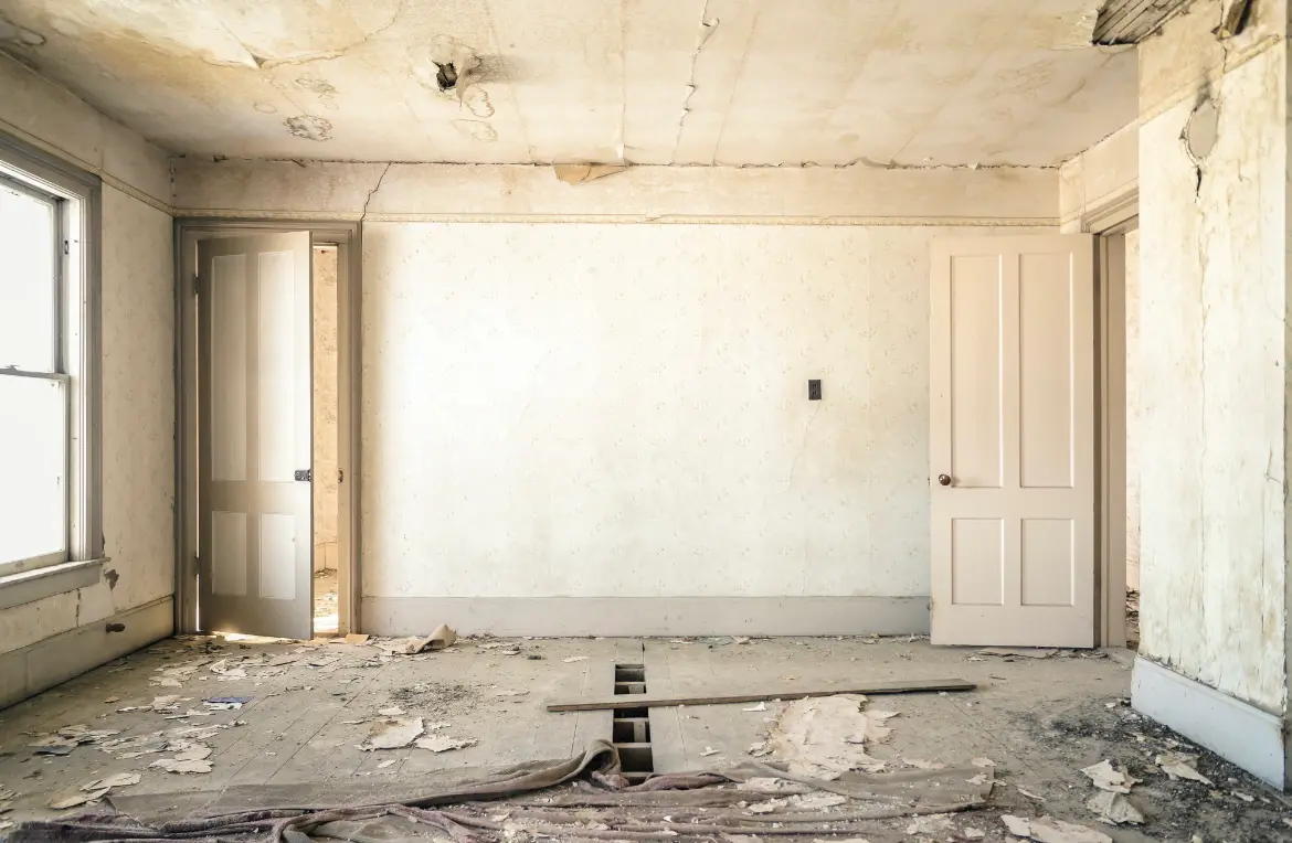 Waste disposal crew managing a cleanout project in Greensburg